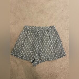 Zara Eyelet Blue shorts